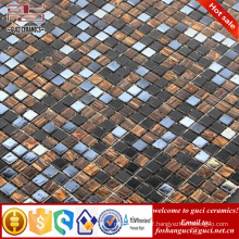 China factory supply mixed glass Hot - melt mosaic floor wall tile design